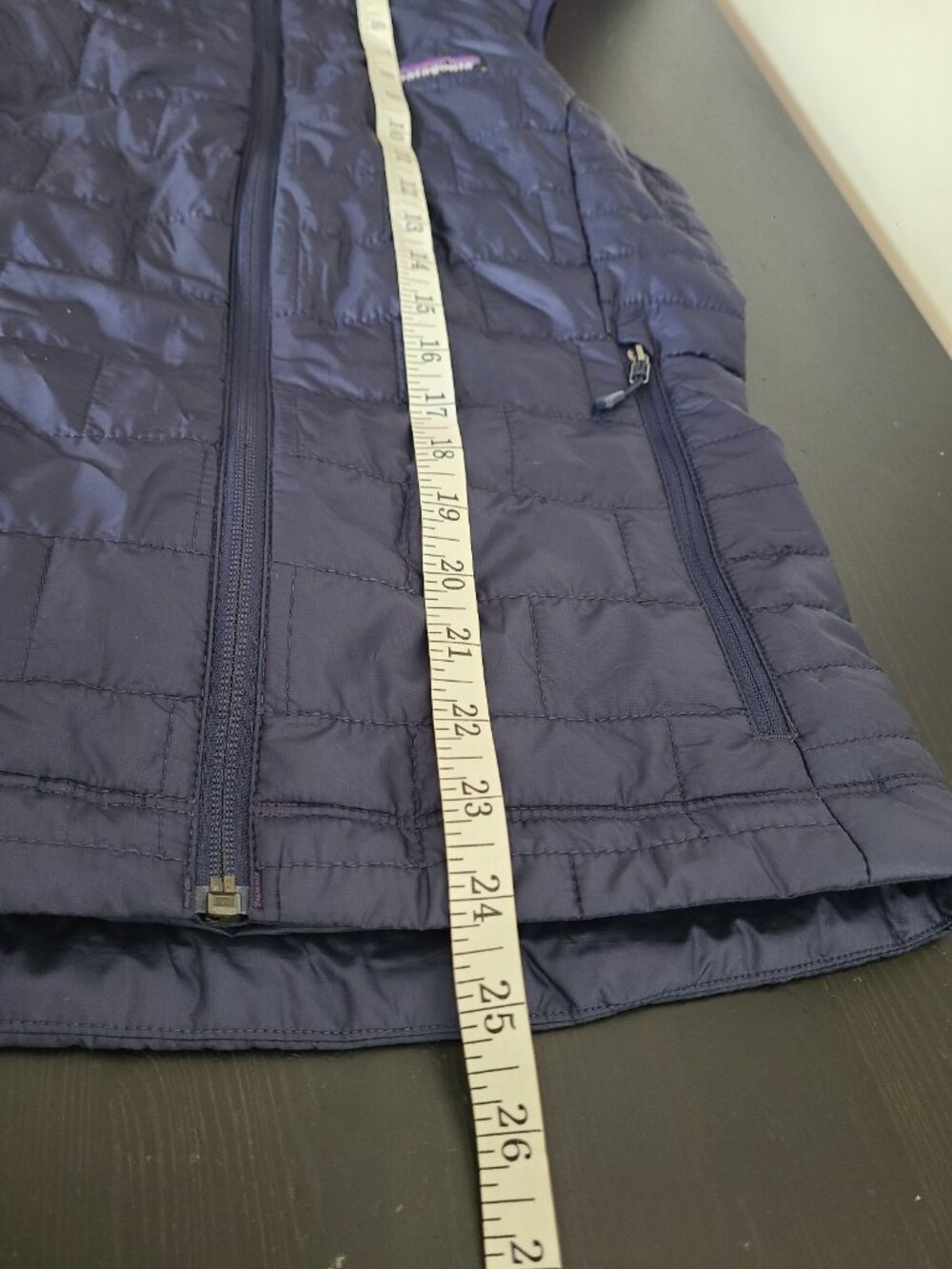 Patagonia Womens Nano Puff Vest Quilted Full Zip Insulated size XS Navy Blue - Picture 5 of 7